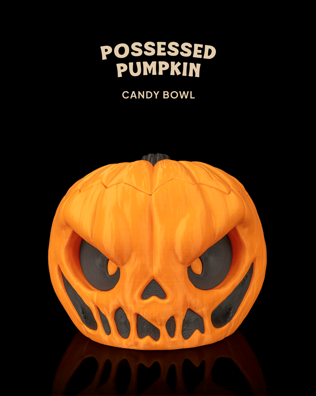 Possessed Pumpkin Candy Bowl